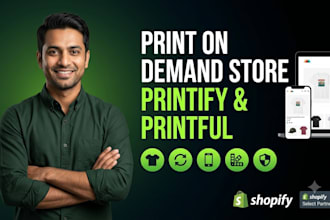 build print on demand shopify store printify printful shopify pod store