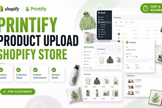 upload and optimize printify products to your shopify store