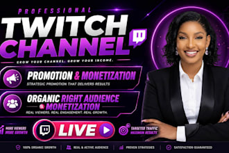 promote your twitch stream and grow your channel audience