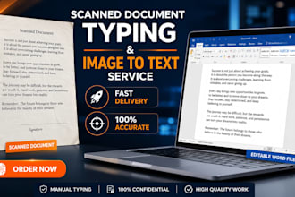 do professional image to text typing in ms word