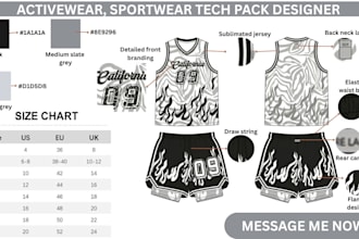 sportwear tech pack activewear tech pack gymwear tech pack swimwear tech pack