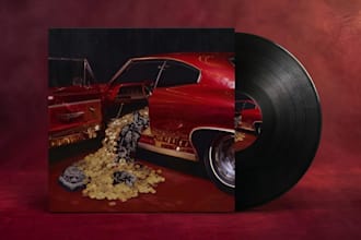 design professional album cover art and 3d mockup