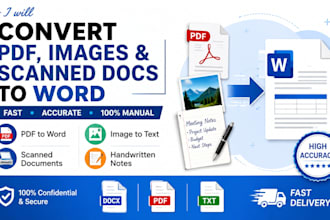 convert images handwritten notes scanned doc to text