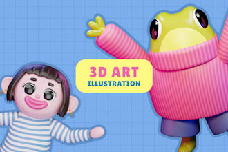 create 3d characters and props