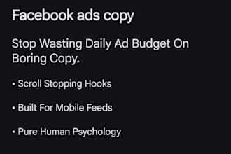 write facebook ads copy that gets more clicks