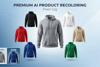 recolor product photos and edit background with ai
