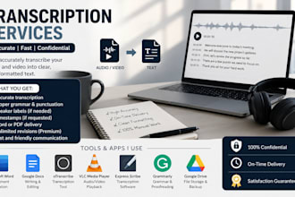 accurately transcribe english or arabic audio and video
