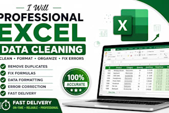 create, fix, clean and format microsoft excel spreadsheets