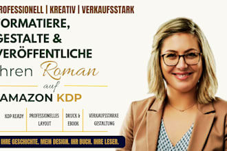 formatiere, gestalte und veroffentliche ihren roman auf amazon KDP