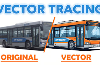 vectorize your image or logo into a clean vector file