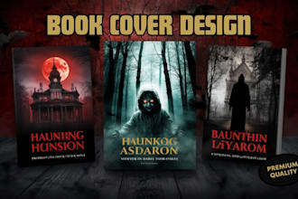 design book cover, kdp book cover, fix ebook cover, paperback, hardcover design