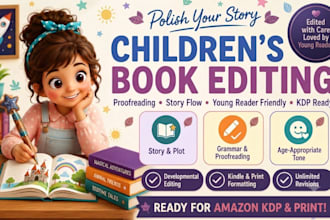 be your children book editor format kids picture book edit kids story book