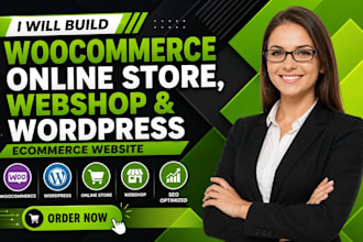 build woocommerce online store, webshop and wordpress ecommerce website