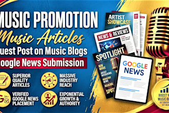 music article music promotion music magazine google news guest post music blog