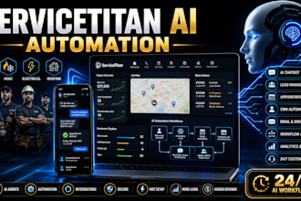 automate servicetitan with ai agents chatbot and CRM workflows for home services