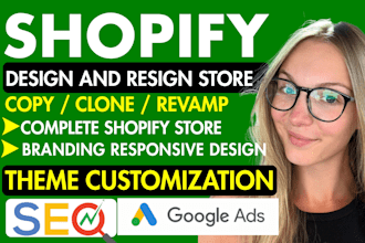 copy shopify store clone shopify website redesign shopify store professionally