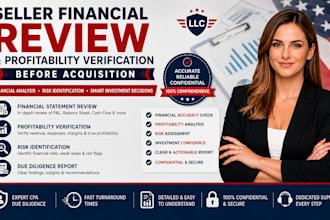 review seller financials and verify business profitability before acquisition