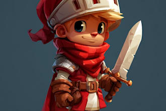 draw 2d game character or 2d game character