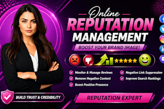push down or suppress bad links, online reputation management for brands or name