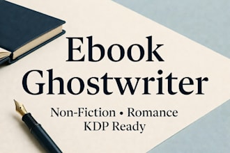 ghostwrite, ebook ghostwriter, non fiction writer, romance ghostwriter
