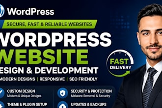 design and develop a professional wordpress website and blog