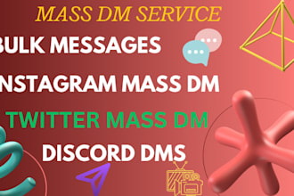 send organic instagram , discord ,telegram mass dm and twitter dms