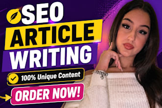 write unique SEO articles and blog posts