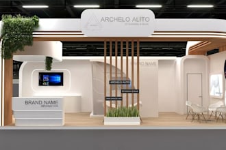 design 3d kiosk, 3d exhibition booth, 3d stall, 3d trade stand, posm display