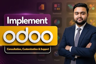 developed, customized and deploy odoo erp