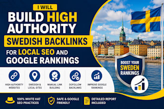 build high authority swedish backlinks for local seo and google rankings