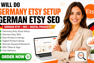 do germany etsy setup, german etsy SEO, german etsy listing etsy digital product