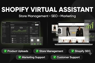 be your shopify virtual assistant for store management and growth