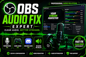 fix obs audio issues, mic, discord and game sound