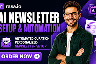 set up rasa io ai newsletter automated curation personalized newsletter setup