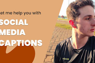 write posts and captions for your social media