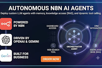 build custom n8n ai agent workflows and autonomous ai agents