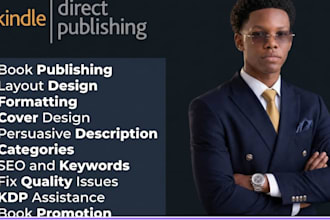 format, publish, promote your book on amazon and kindle KDP