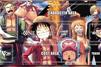 create custom playmat artwork, one piece playmat, tcg, mtg deskmat artwork