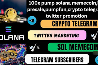 pump your web3 project, hype memecoin, presale, ico, telegram, twitter promotion