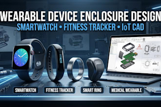 design wearable smartwatch fitness tracker enclosure in solidworks fusion 360