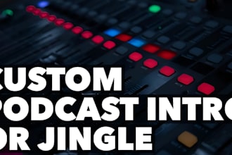 custom youtube podcast jingle intro music audio brand for business and website