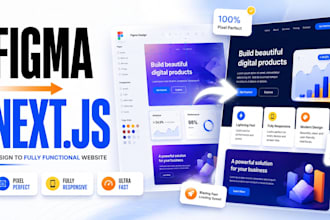 convert figma to nextjs react tailwind CSS website
