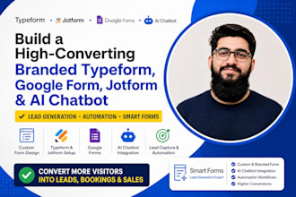 build a converting branded typeform, google form, jotform or ai chatbot