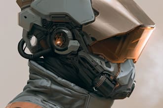do complete mecha concept arts