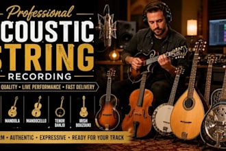 record professional electric guitar for rock, pop and dance music