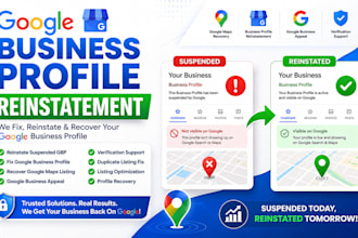 setup reinstate suspended gmb fix google my business profile disabled listing