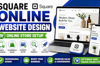 do business square website square online store square ecommerce website design