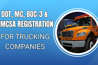 do dot, mc, boc 3 registration and fmcsa authority for trucking companies