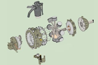 design aircraft parts, drone uav, airframe, wing and fuselage ready cad models