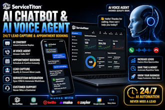 build servicetitan ai chatbot, ai voice agent automation, ai automation